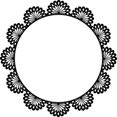 Obraz premium Lace Circle Border