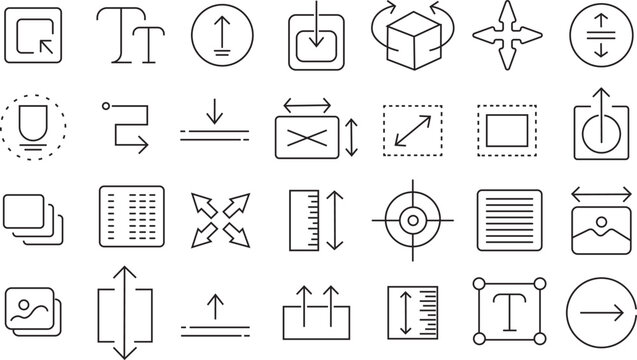 Text editor icon set.Text editor icon set for simple word document writing, featuring clean digital typing vectors and modern font adjustment symbols. 
