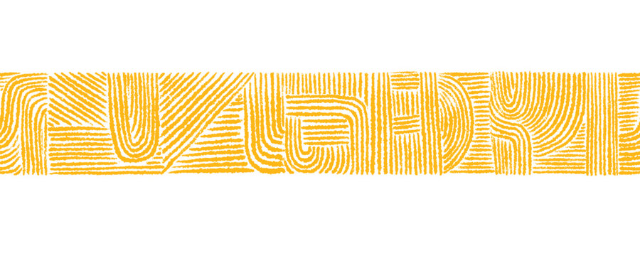 Geometric tribal art featuring african and mexican ethnic seamless pattern, abstract line aztec motif. Print perfect for bohemian textile or art wallpaper. Golden noodles and curly spaghetti border