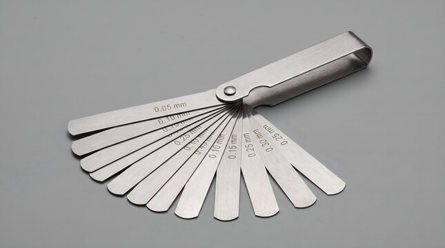 High precision stainless steel thickness feeler gauge set for industrial laboratory measurement use