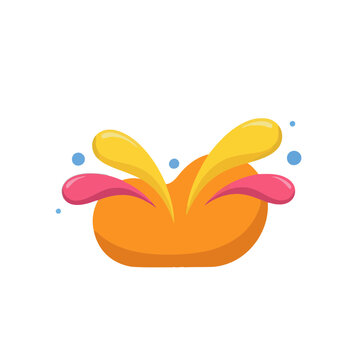 Colorful Splashes and Bubbles