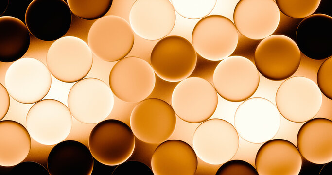 Glowing orange glass forms an abstract geometric background