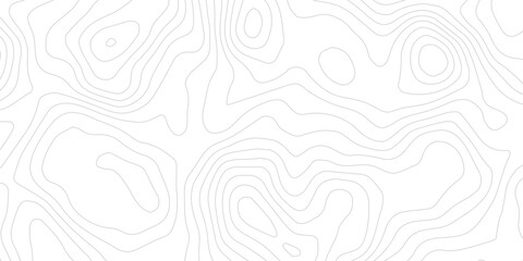 Seamless White Topographic Background with Complex Network of Soft Gray Contour Lines Inspired by Natural Mountain Elevation Maps © ALAMA