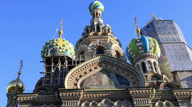 Church of the Resurrection of Christ on Spilled Blood (Savior on Spilled Blood), St. Petersburg, Russian Federation.