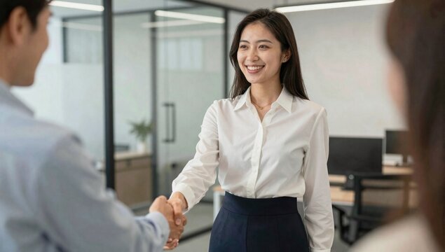 business people shaking hands
