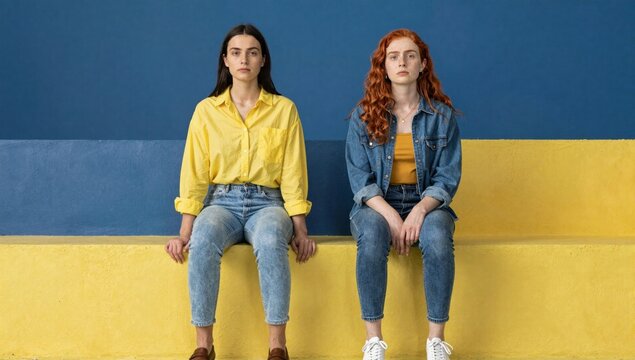 two teenage girls