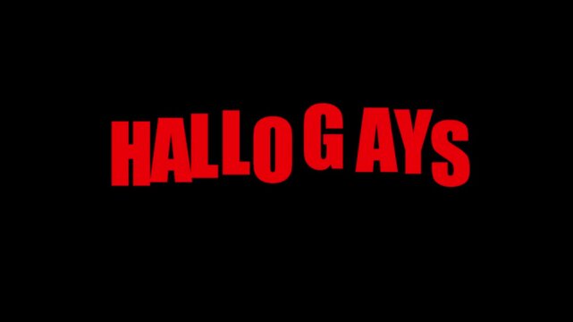 Text with a smooth looping effect; animated text reading "HELLO gays" written in pencil on paper.