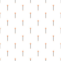 Ornamental staff symbols forming a decorative seamless repeating pattern © nsit0108