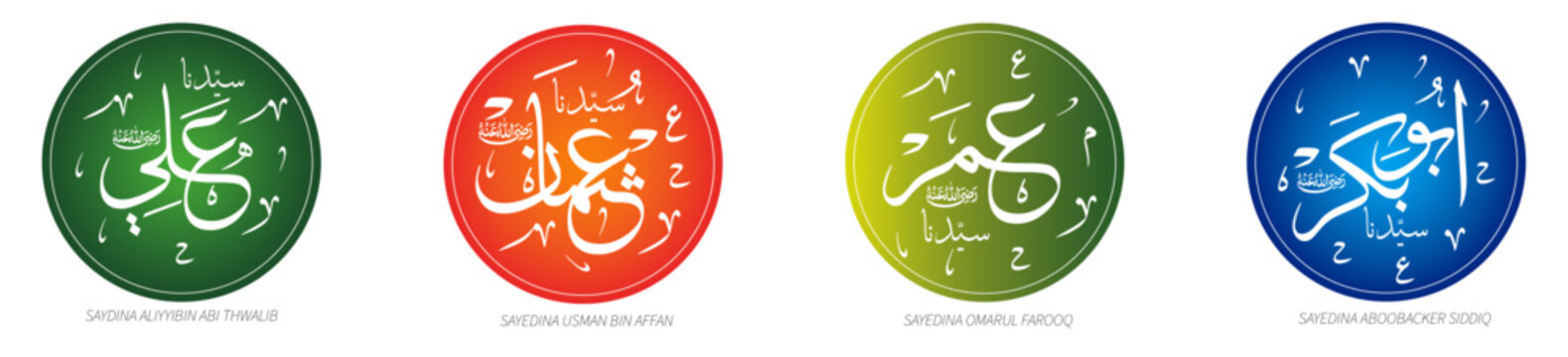 Khalifa aboobacker ,  Khalifa Umar, Khalifa Usaman, Khalifa Ali