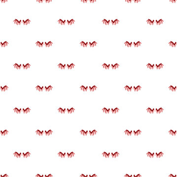 Red bat like wings forming a seamless halloween or mythical creature pattern