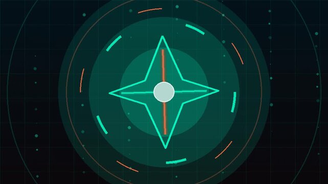 Chrono Compass Vector Future Time Concept