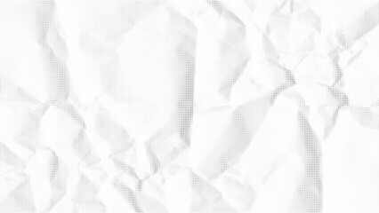 Obraz premium White Crumpled Texture Illustration - The texture of white, crumpled