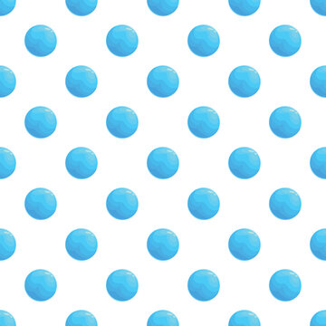 Repeating background showing round blue shapes with highlights on a white surface