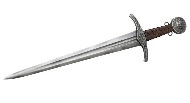 Iron crossguard sword blade tip weapon, historical weapons