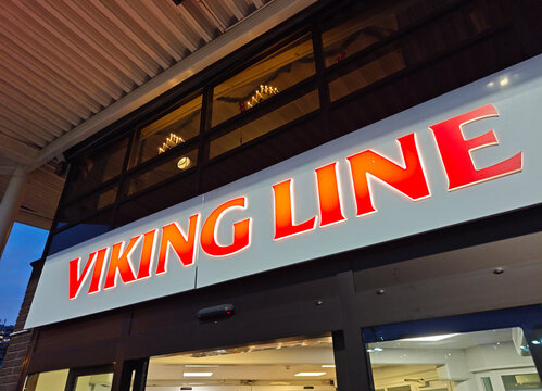 Stockholm, Sweden-Nov.28th 2025: Viking Line company brand logo