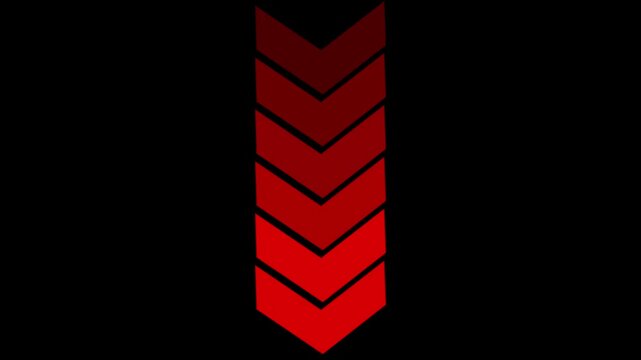 Right-directional arrow loop animation. Animated arrows for the overlay video layer. arrow icon concept animation