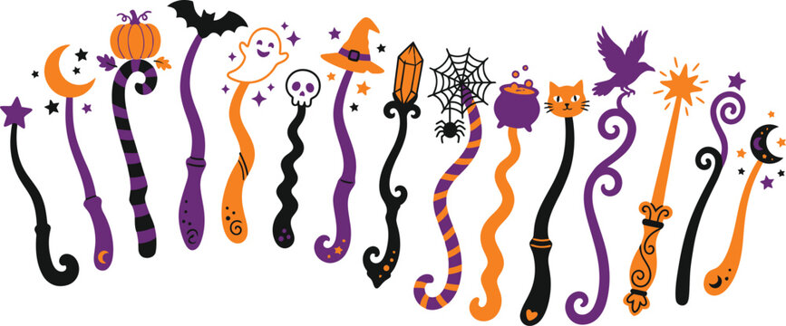 Halloween magic wand bundle witchcraft wands for kids and adults