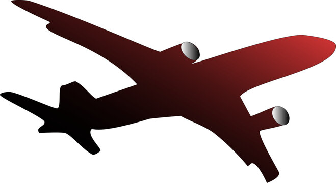 Airplane Shadow Vektor illustration