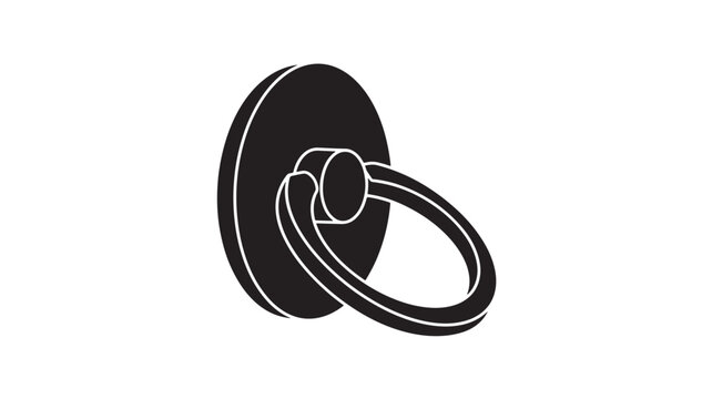 Ring with a Large Oval Gemstone in a Minimalist Design Featuring Jewelry, Black, White with Elegant and Luxury Elements