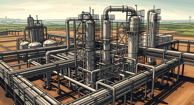 oil refinery plant