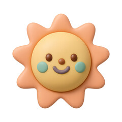 Fototapeta premium PNG Cute smiling sun illustration