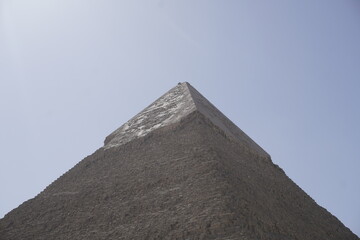 Pyramid of Khafre in Giza against clear sky, Egypt