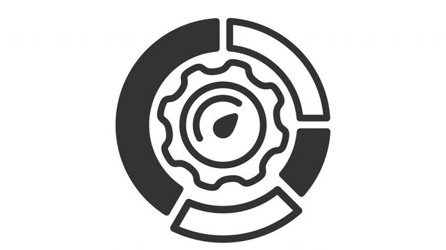 Animated key performance indicator icon