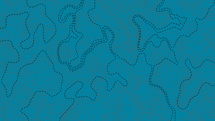 Blue abstract topographic map background with dark dashed contour lines minimal creative geometric design wavy landscape and seamless elegant geographic vector terrain texture © MdAsif