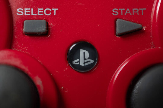 Copy space backdrop image playstation controller used abused dirty 