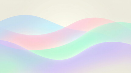 Naklejka premium Soft Pastel Wave Gradient