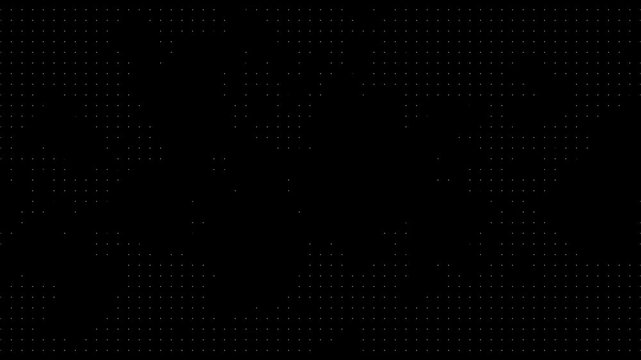 Abstract dot technology 4 k loop motion background. Animated random dots animation. halftone dot wave background. abstract dot pattern background texture. halftone dot background moving seamless