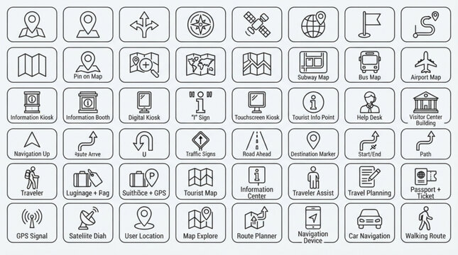 A collection of various icons representing different industries and concepts.