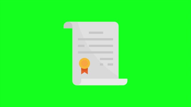 Document Animation Green Screen Overlay