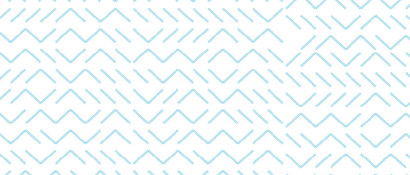 Abstract Light Blue Geometric Zigzag Seamless Pattern Background