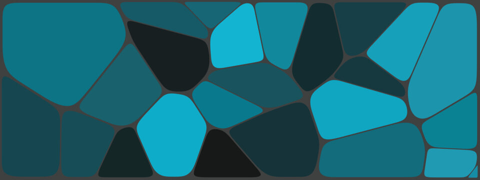 Geometric Pattern Pebble, Voronoi Mosaic Block, Pattern Voronoi Block. Modern Tile Concept, Creative Abstract Surface Texture Design.