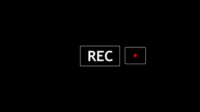 live streaming frame concept video animation on black background, live broadcast frame video in 4k. 