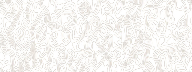 Abstract seamless topographic contour map background with light beige, white and golden elevation lines, geographic terrain texture, minimal vector landscape design for branding and wall art © Noor Al Barakah