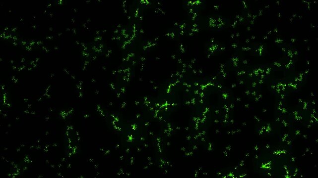 Digital particles light of mountain in space. Movement of Si-fi background. Cyberspace of future big data stream. Wave flow and social networking. Space particles lighting ball and connected lines.