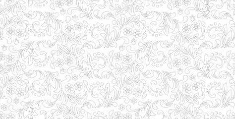 Obraz premium PrintElegant Seamless Floral Pattern Vector Background for Sophisticated Art