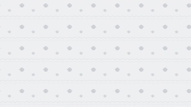 White chidori japanese plover birds and waves pattern seamless loop cute background