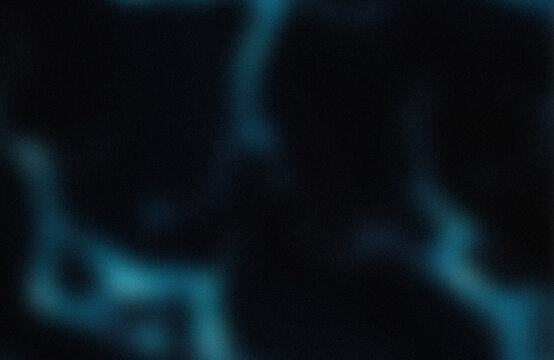 Bioluminescent glow of underwater coral reef structures at night