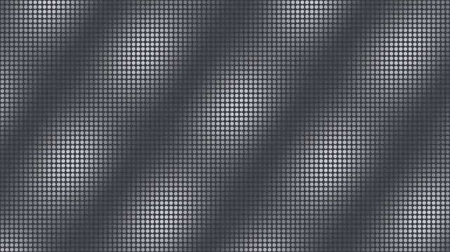 Gray dot matrix panel with waves of light seamless loop stage background
