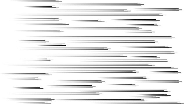 Anime style line background. Comics book frame speed lines. Monochrome manga super hero force movement layout. Simple geometric horizontal striped motion effect.