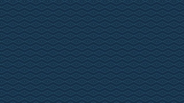 Blue hanabishi japanese diamond lattice pattern seamless loop traditional background