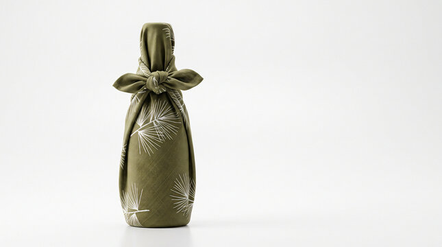 Traditional handcrafted japanese furoshiki bottle wrap displaying authentic Japanese artisan quality