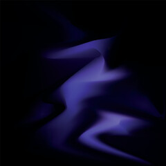 Abstract dark purple and indigo fluid gradient background with dynamic neon waves © SarifinJahan