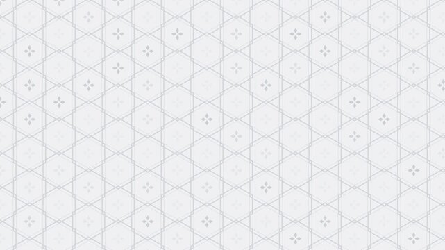 White kikkou japanese tortoise shell hexagon pattern seamless loop traditional background