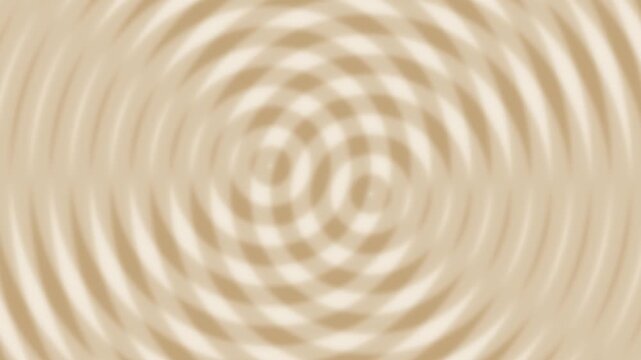 Beige moire interference rings rippling seamless loop hypnotic background