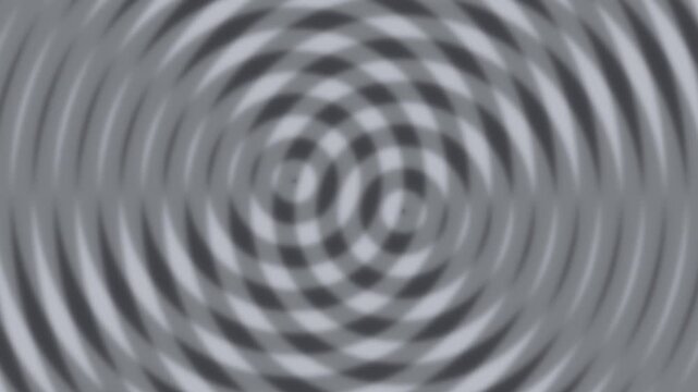 Gray moire interference rings rippling seamless loop hypnotic background