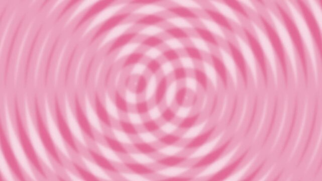 Pink moire interference rings rippling seamless loop hypnotic background